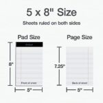 Oxford 5 x 8 Legal Pads, 12 Pack, Narrow Ruled, White Paper, 50 Sheets Per Writing Pad, Made in the USA (74019)