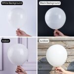 PartyWoo White Balloons, 50 pcs 12 Inch Matte White Balloons, White Balloons for Balloon Garland or Balloon Arch as Party Decorations, Wedding Decorations, Neutral Baby Shower Decorations, White-Y13