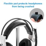 Headphone Stand Hanger,Universal Aluminum Metal Headphone Holder for AirPods Max,HyperX Cloud II,Xbox One,Turtle Beach,Sennheiser,Sony,Bose,Beats PC Gaming Headset Display&Wireless Headphone(White)