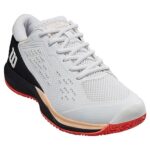 WILSON Rush Pro Ace Pickleball White/Black/Living Coral 7.5 B (M)