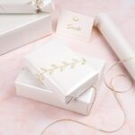 RUSPEPA Off White Metallic Wrapping Paper – Solid Color Matte Paper Perfect for Wedding, Birthday, Christmas, Baby Shower – 17 Inches X 32.8 Feet