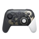 Skull & Co. Skin, CQC and FPS Thumb Grip Set Joystick Cap Analog Stick Cap for Nintendo Switch Pro Controller & PS5 / PS4 / Slim/Pro Controller- Black+White [TOTK], 3Pairs(6pcs)