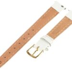 Hadley-Roma Women’s 12mm Leather Watch Strap, Color:White (Model: LSL135RT-120)
