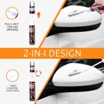 Touch Up Paint Pen for Cars Scratch Removal Repair, Wheel Fill Paint Pen Black/White/Multi-color Optional for Various cars (Pearl White)
