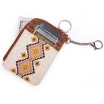 Montana West Wrangler Card Wallet for Women Boho Aztec Credit Card Holder with Zipper Pocket WG2202-W005CF