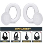 Premium Replacement Ear Pads Compatible for Bose QC35 & QC35ii Over-Ear Headphones Made by GEVO- Comfortable Adaptive Memory Foam and Extra Durable Earpads Kit for Bose QuietComfort 35 &35ii(White)