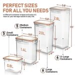 Airtight Food Storage Containers with Lids – 40 PC LARGE SIZE (20 Containers + 20 Lids) Kitchen & Pantry Organization – BPA Free Plastic Food Canister – Cereal, Rice, Flour and Sugar Containers