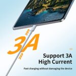 Hrbzo USB C Cable (5Pack 3.3+3.3+3.3+6+6ft), USB A to Type C Fast Charger Cord Compatible with Galaxy S10 S9 S8, Power Bank, and Other Type c Devices-White