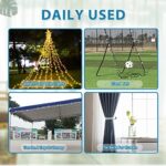 Tarp Bungee with Ball 6,9,12Inch,30 PCS Ball Bungee Tie Heavy Duty Canopy Tarp Bungee Tie Down Ball Cords for Camping, Shelter,Cargo,Tent Poles with UV Resistant (White)