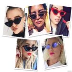 FBHLZ Women Cat Eye Sunglasses Retro women Narrow Cat Eye Sunglasses Goggles Retro Sun Glasses Summer Accessories