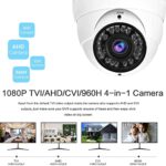 Anpviz Analog CCTV Camera HD 1080P 4-in-1 (TVI/AHD/CVI/960H CVBS) Security Dome Camera,2.8-12mm Varifocal Lens Video Surveillance,Weatherproof Metal Housing 36 IR-LEDs Day& Night Outdoor(White)