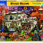 White Mountain Puzzles Witches Welcome, 1000 Piece Jigsaw Puzzle