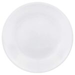 Corelle Vitrelle 6-Piece Salad Appetizer Plate Set, Triple Layer Glass and Chip Resistant, 6-3/4-Inch Lightweight Round Plates, Winter Frost White