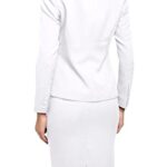 Partvece Women’s 2 Piece Skirt Suit Set Business Office Lady Suits Blazer and Skirt White