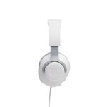 JBL Quantum 100 – Wired Over-Ear Gaming Headphones – White, Large