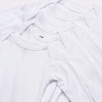 Hudson Baby Unisex Baby Cotton Long-sleeve Bodysuits, White, 9-12 Months US
