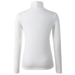 HieasyFit Women’s Cotton Turtleneck Top Basic Layering Thermal Underwear White XL
