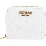 GUESS Giully Small Zip Around Wallet, White
