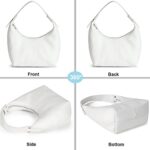 NIUEIMEE ZHOU Hobo Handbags for Women Retro Vegan Leather Clutch Purse Tote Shoulder Bags