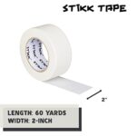 2″ inch x 60yd STIKK White Painters Tape 14 Day Easy Removal Trim Edge Finishing Decorative Marking Masking Tape (1.88 IN 48MM)