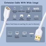 Costyle USB Extension Cable White, 2-Pack 2.0 6ft/2m USB Type A Male to A Female Extension Cord White USB Cable Extender with Gold-Plated Connectors