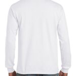 Gildan Men’s Ultra Cotton Long Sleeve T-Shirt, Style G2400, Multipack, White (2-Pack), Medium