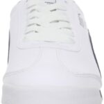 PUMA Men’s Roma Basic Fashion Sneaker, White/New Navy – 9 D(M) US