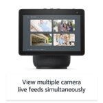 Echo Show 10 (3rd Gen) | Glacier White with Blink Mini Indoor Smart Security Camera, 1080 HD with Motion Detection