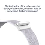 Nylon Sport Loop Bands for Apple Watch Band 38mm 40mm 41mm 42mm 44mm 45mm, White Adjustable Stretchy Elastic Braided Strap Wristband Replacement for iWatch Series 9 8 7 6 SE 5 4 3 2 1 Women/Men