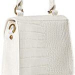 The Drop Women’s Diana Top Handle Crossbody Bag, White, One Size