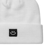 MaxNova Knit White Beanie Hat