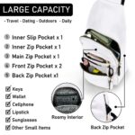 Emperia Small Sling Bag Fanny Packs Crossbody Bags Travel Backpack Chest Bag Gifts for Women Men White
