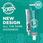 Tom’s of Maine Natural Luminous White Toothpaste with Fluoride, Clean Mint, 4.0 oz. 3-Pack (Packaging May Vary)