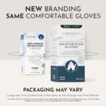 Gaxcoo/Cottonnerie 100% Premium Cotton Moisturizing Gloves for Dry Hands & Eczema | Overnight Lotion, Sleep & Spa Treatment for Women & Men | Reusable, Free Washing Bag (XL-8 Pairs)-Packaging May Vary