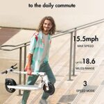 OKAI Neon Lite Electric Scooter – Up to 15.5 MPH, 18.6 Miles Long Range, E Scooter for Adults and Beginners, Lightweight Commuter Scooter with Ambient Light, UL Tested