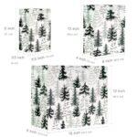 WRAPAHOLIC Christmas Assorted Gift Bag Bundle with Tissue Paper – Green and White Christmas Tree Design for Holiday, Party Gift Wrap (Pack of 3)