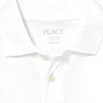The Children’s Place Baby Boys and Toddler Boys Long Sleeve Pique Polo, White, 4T