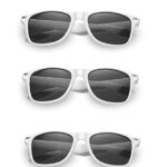 White Sunglasses Bulk Wedding-Bachelorette Party Pack of 12 Premium Quality Sturdy Frames-Lenses Sunglasses Fit Adults Exactly What You Are Looking For Wedding-Bachelorette Party Sunglasses Ladies Men