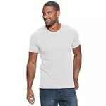 Sonoma Goods For Life Men’s Supersoft Solid Crewneck Tee (White, Medium)