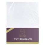 White Tissue Paper 14″x20″ 96 Pack, for Gifts, Games, Birthdays, Easter, Mothers Day, Graduations, Gift Wrap, Crafts, DIY Paper Flowers and More…