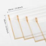 NESCCI 20 Sheet Flower Wrapping Paper – Waterproof Floral Bouquet Wrapping Paper, Florist Supplies Packaging Paper for Wedding Birthday Gift DIY (White)