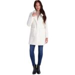 French Connection Womens Teddy Faux Shearling Faux Fur Coat White M