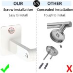 Bathroom Towel Bar, 24 Inch Towel Racks for Bathroom Wall Mounted, Heavy Duty Bath Hand Towel Holder Organizer, Modern Home Decor Towel Rod Bathroom Hardware Accessories, White