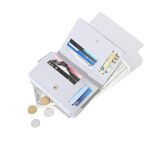 JIUFENG Women Zipper Wallet RFID Blocking Multi Purpose Coin Pouches Credit Card Holder Short Purses (Gray)