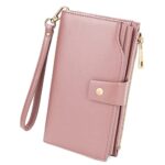 Uromee Wallet Women Vegan Leather RFID Blocking Large Ladies Wristlet Purse Card Holder Organizer Clutch