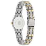 Citizen Women’s Eco-Drive Dress Classic Watch in Two-tone Stainless Steel, White Dial (Model: EW1264-50A)
