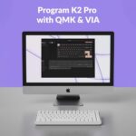 Keychron K2 Pro QMK/VIA Custom Wireless Mechanical Keyboard, Hot-Swappable 75% Layout Programmable White Backlight K Pro Banana Switch, Bluetooth/Wired Gaming Keyboard for Mac Windows Linux -White