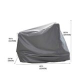 Recumbent Stationary Bike Cover, Upright Indoor Cycling Protective Cover Dustproof Waterproof Cover and Water-Resistant Stationary Fitness for Indoor Or Outdoor Use, 67″ L x 27″W x 52″ H