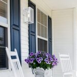 Globe Electric 44836 Bowery 1-Light Outdoor Indoor Wall Sconce, Matte White, Clear Glass Shade, Bulb Not Included