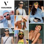 VANLINKER Wrap Around Sunglasses for Women Men Fashion Y2k Oversized Futuristic Oval Glasses Trendy Shades VL9709 White Frame Gray Lenses